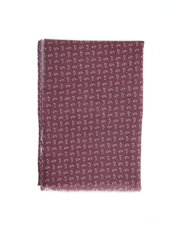 Dark Bordeaux Scarf 100% Wool